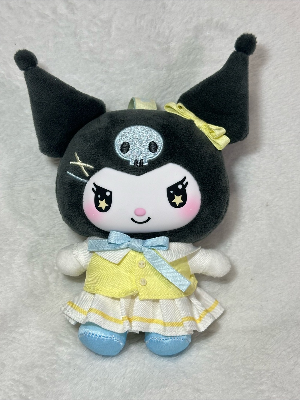 😈 Sanrio Kuromi School Life Plush Pendant – Top Toy - Warm Yellow 😈